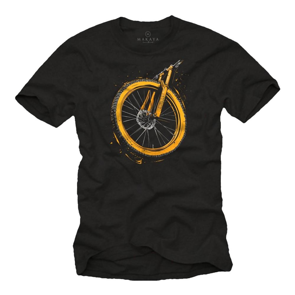 Mens Mountain Bike Theme T-Shirt - MTB Design Bicycle Graphic - Biker Gift