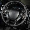 Schwarzes Holzlenkradrahmen-Zierleistenabdeckung für Ford F150 2015-20