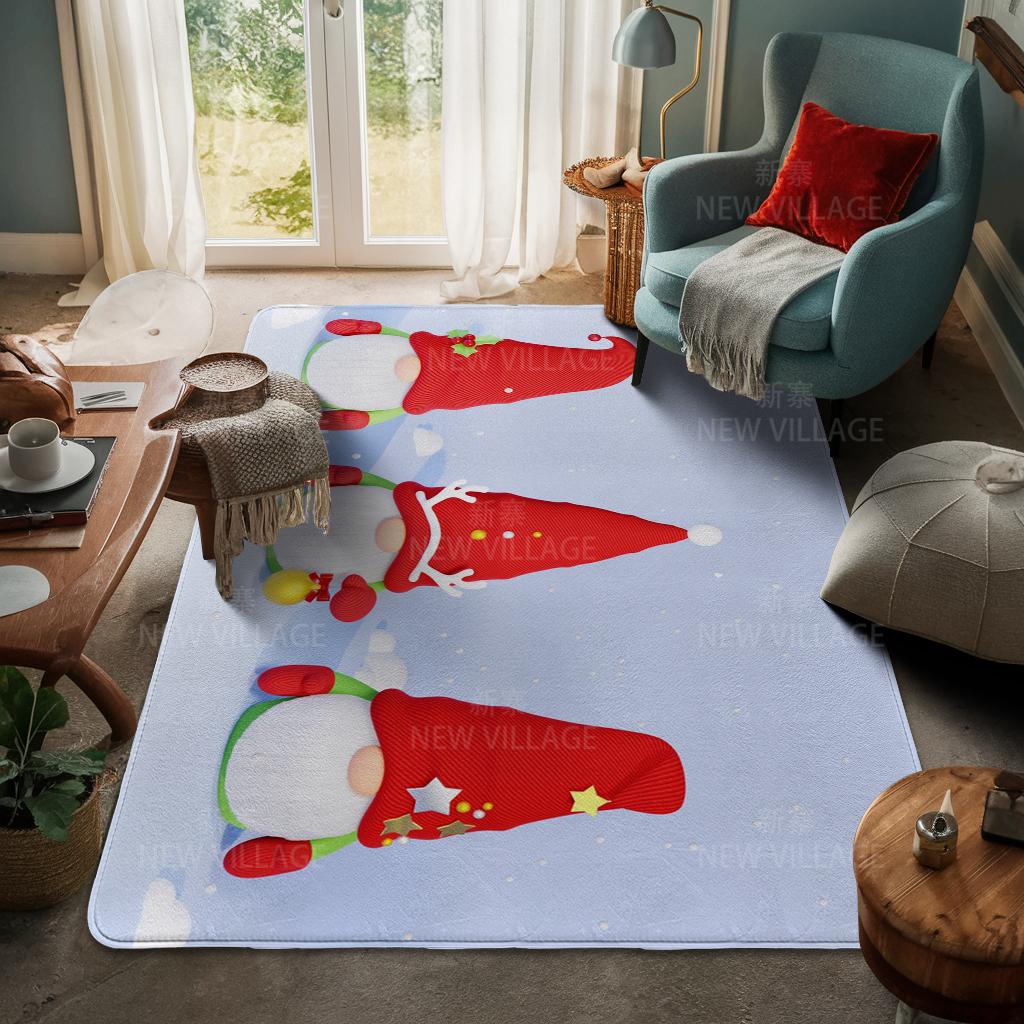 Hauseingangsteppich Fußmatte Haustür Wohnzimmer Bad Fuß Badezimmer rutschfest wasserabsorbierend Teppiche Bad Frohe Weihnachten Winter