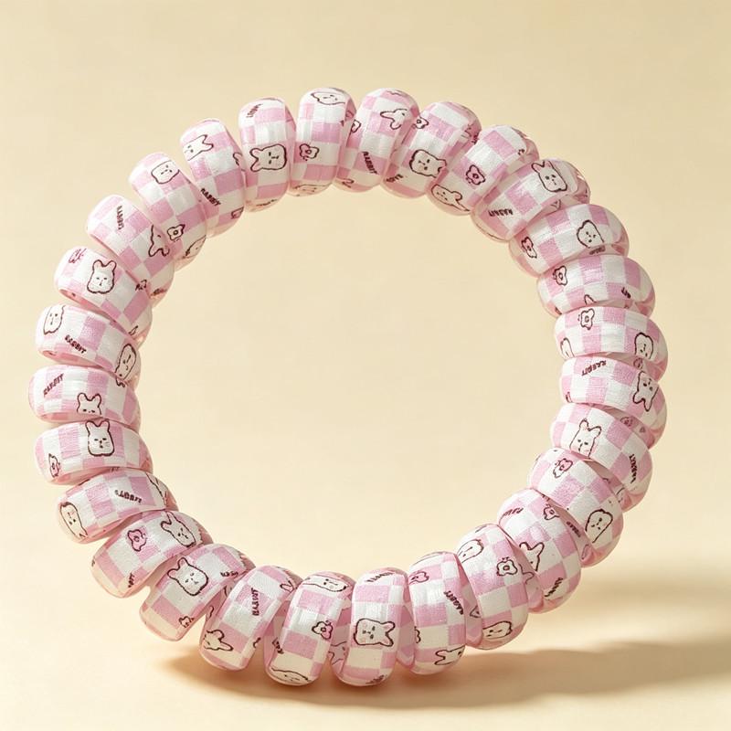 Candy-Colored Thick Bracelet-Style Hair Ring: Extra-Large Korean Rubber Band and Spring Headband Ornament