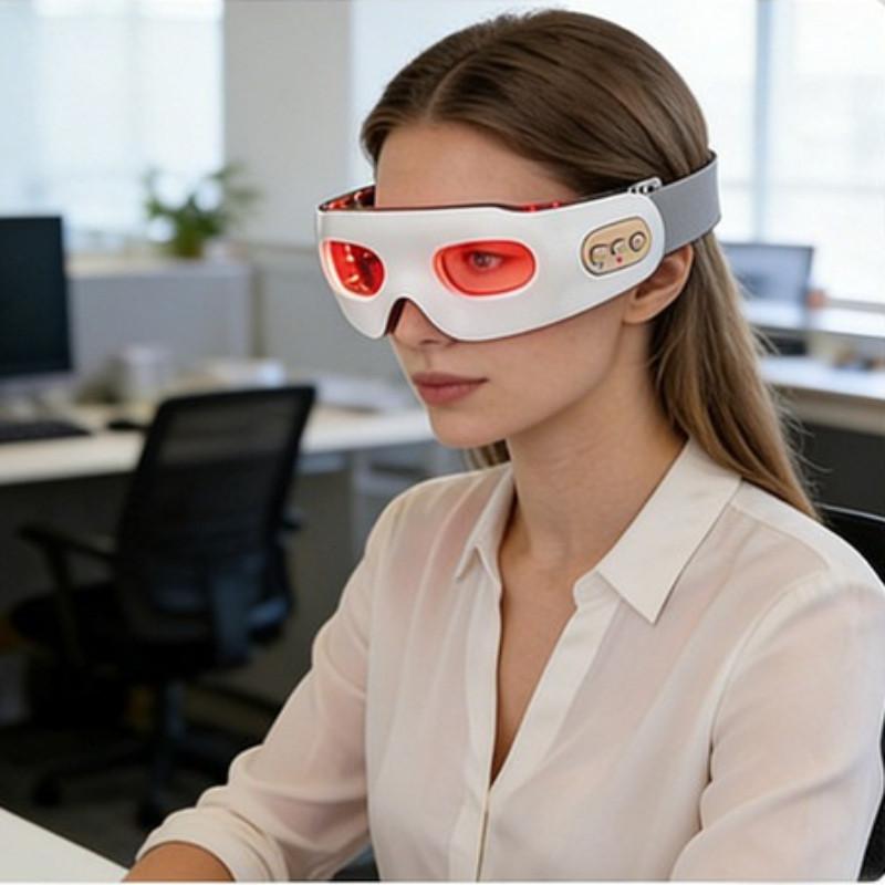 Rechargeable Red Light Vibration Eye Care Device Home Eye Beauty Device Portable Microcurrent Eye Massager