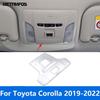 Front Reading Light Cover Trim For Toyota Corolla     Matte Car Roof Lamp Decoration Accessories Car Styling
