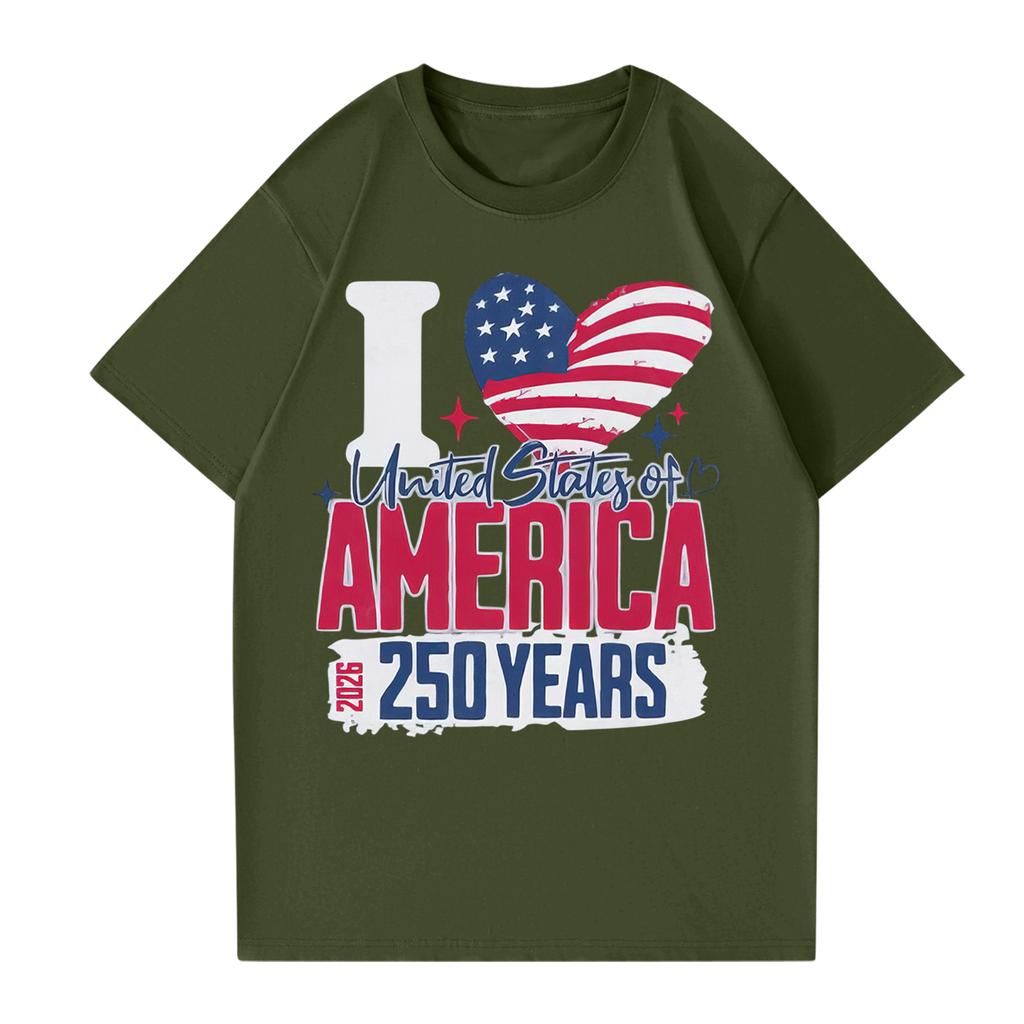 Damen Rundhals Bedrucktes Kurzarm T-Shirt Top