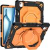 IPad Air 13-inch M3 M4 Case With 360 Rotating Stand Shockproof PC Silicone Hybrid Cover Hand Strap Carry Handle