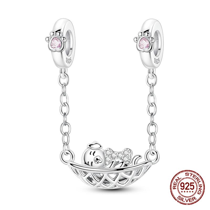 Original 100% 925 Silver Fire Dragon Beads Our Lady Of Cross Charms Fit 925 Bracelet DIY Jewelry Making Women's Gift