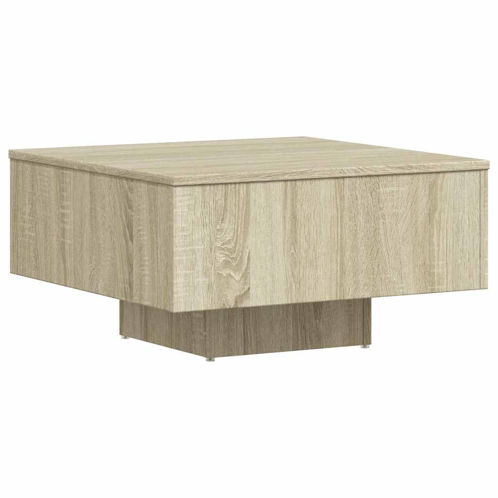 Vidaxl Stolik Kawowy, Dąb Sonoma 60X60X31,5 Cm Materiał Drewnopochodny