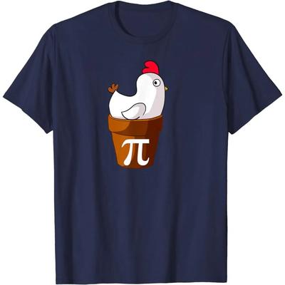 Chicken Pot Pie Funny Math Pun Chicken Pot Pi T-Shirt