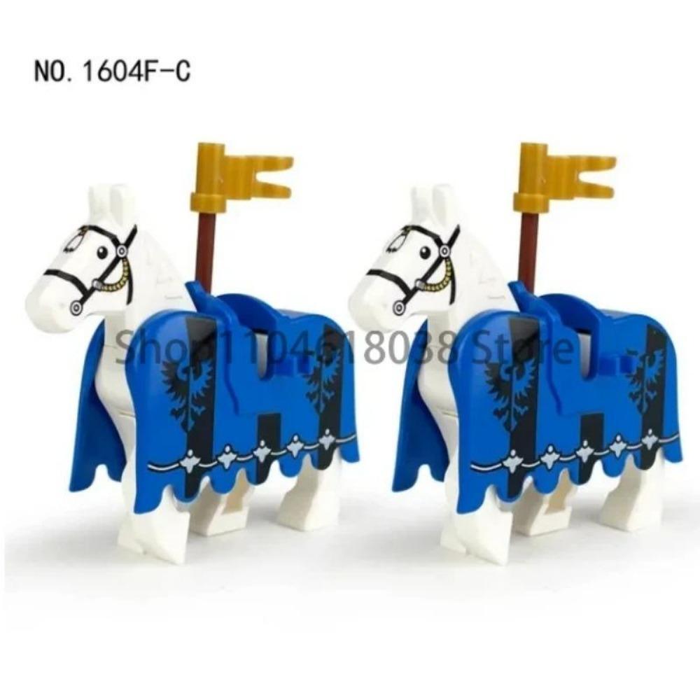 Zielony Smok Rycerze Kruk Tarcza Figurki Akcji MOC Średniowieczni Starożytni Rycerze Scena Klocki Kreatywne Zabawki dla Dzieci