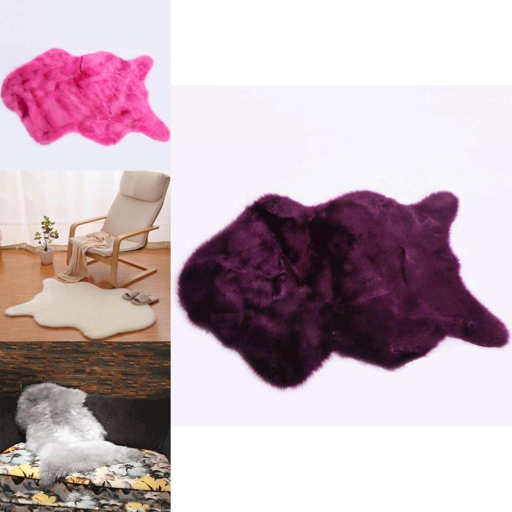 Premium Quality Soft Fluffy Wool Sheepskin Mat For Cozy Bedroom Decor And Comfort