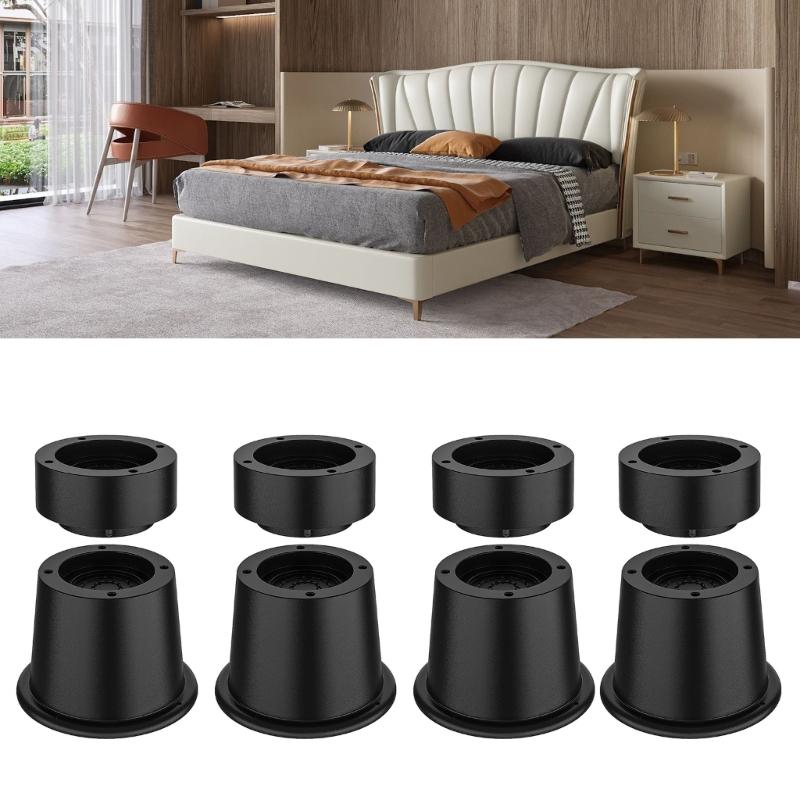 Set of 9 Sturdy Rubber Bed Risers 2Inch Thick Leg Extenders Accessory for Desk Chair Sofa Storage Solution Use