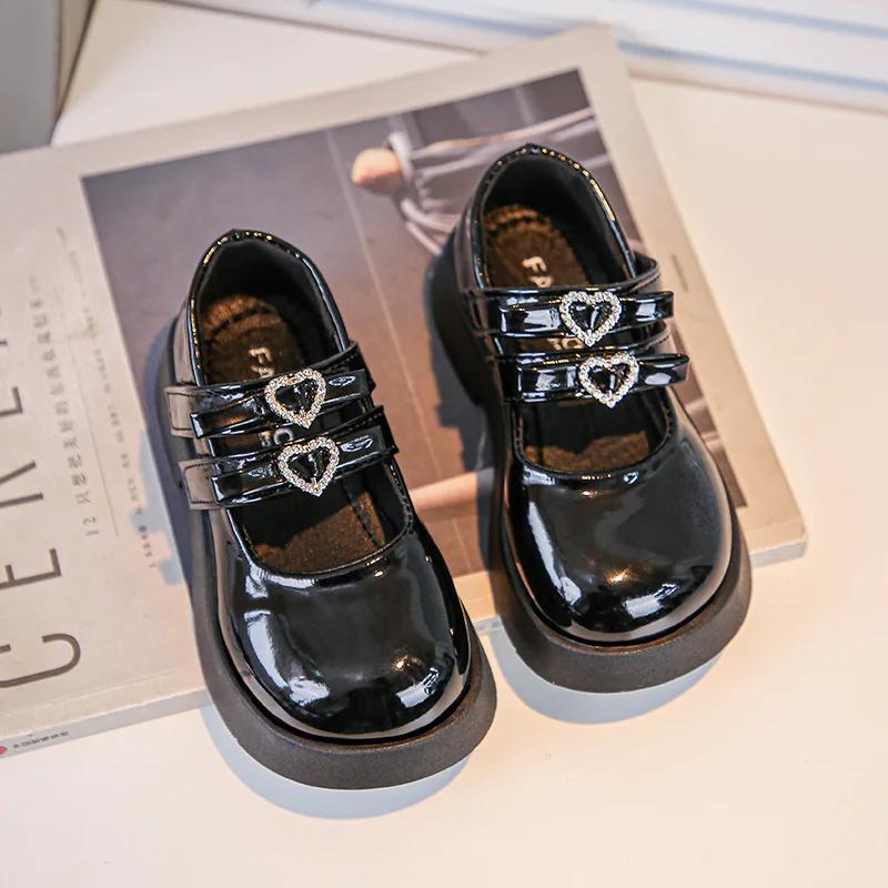 Simple Girls Shoes Fashion Girls' Princess Shoes Soft Soled Kids Shoe Comfor Child Leather Shoes Anti Slip Girl Leather Shoe