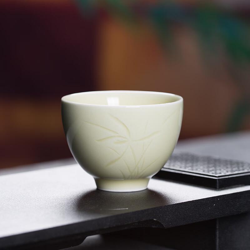 Longquan Celadon Orchid Kung Fu Tea Cup