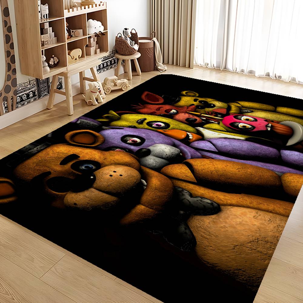 F-Fnaf Five-nights-At-Freddys Bathroom Mat Kids Room Bedroom Decoration Balcony Anti-Slip Doormat Living Room Bedside Area Rugs
