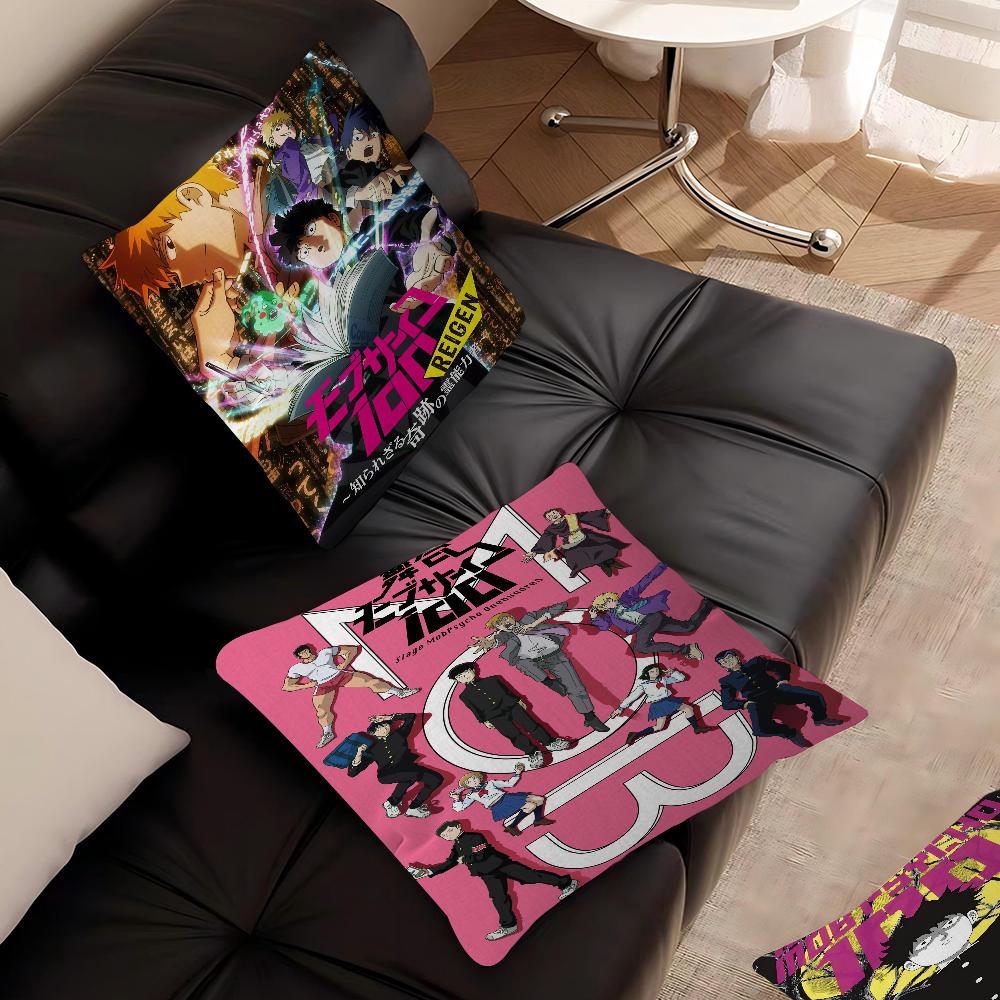 Mob Psycho 100 Personalisierte Kissenstaubabdeckung Schlafzimmer Kinder Party Dekoration Kissenbezug Geburtstag Kindergeschenk