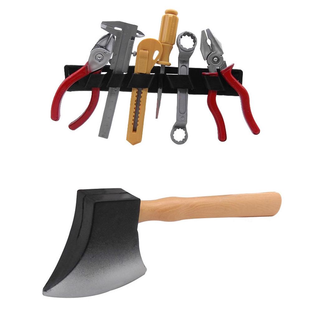 (Virtual Warehouse) Children S Pretend Play Simulation Multifunctional Repair Tool Hacksaw 14 Piece Set DIY Educational