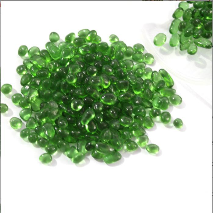 Decorative Colored Glass Gravel for Aquarium Landscaping: Red, Green, Blue
