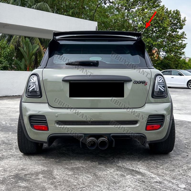 For BMW Mini Cooper 06-13 R50 R53 R56 Carbon Fiber Rear Spoiler Tail Trunk Boot Wing Cover Car Accessories