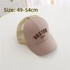 Letter Embroidery Peaked Hat Breathable Mesh Sun Hats Casual Baby Baseball Cap  Summer