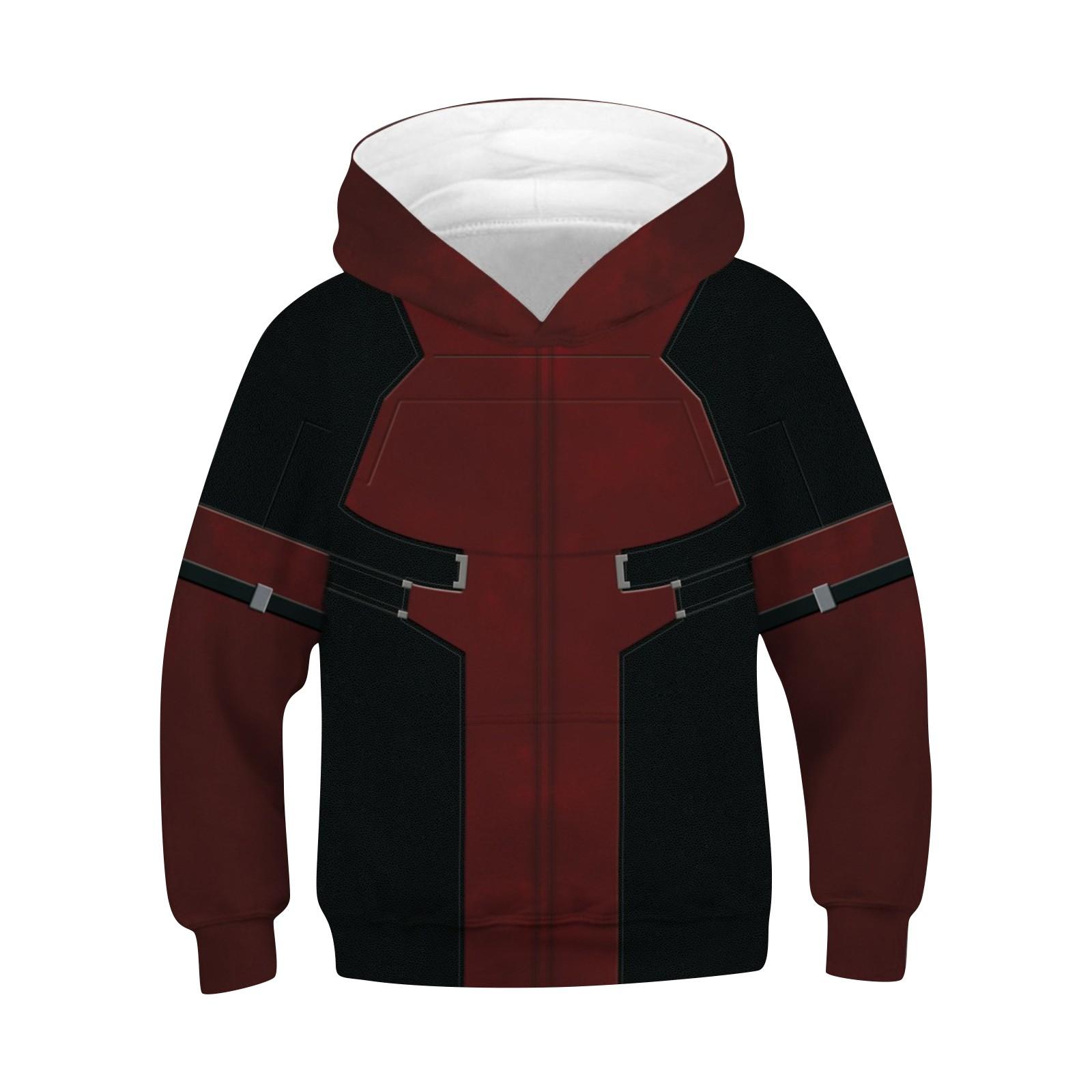 

Детская толстовка Одежда для ролевых игр Одежда для выступлений на сцене Спортивная одежда для фитнеса L красный