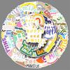 51 Smiling Face Doodle Stickers: Fun English Phrases for Decorating Phones & Water Bottles