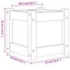 VidaXL Jardinière blanc 31x31x31 cm bois de pin massif 837396