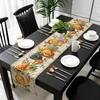 Halloween Horror Pumpkin Linen Table Runner Dresser Scarves Decor Farmhouse Kitchen Dining Table Runner Halloween Decorations