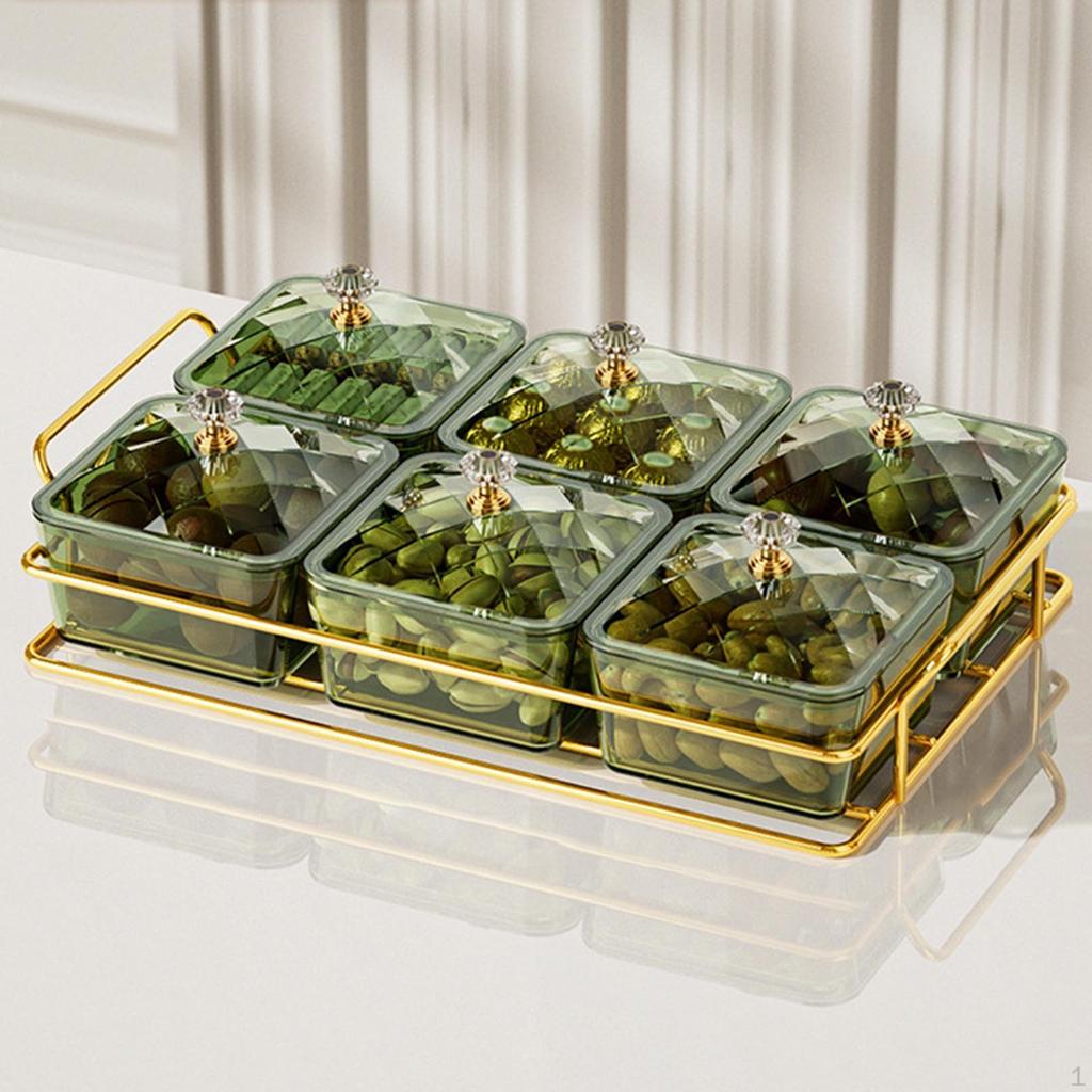 Dry Fruit Tray Divided Snacks Dish Containers Fashion Easy to Clean Food Storage Bowls Appetizer