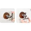Bathroom Suction Hooks No Drilling Heavy Duty Storage Hanger Bath Robe Organizer Hook for Tile Glass Wall Door Window Mirror