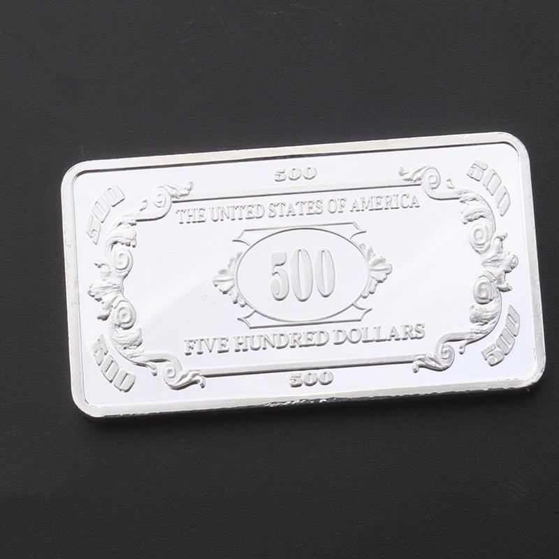 new USA collectible United states 500 dollars souvenir  plated bar metal coin gift