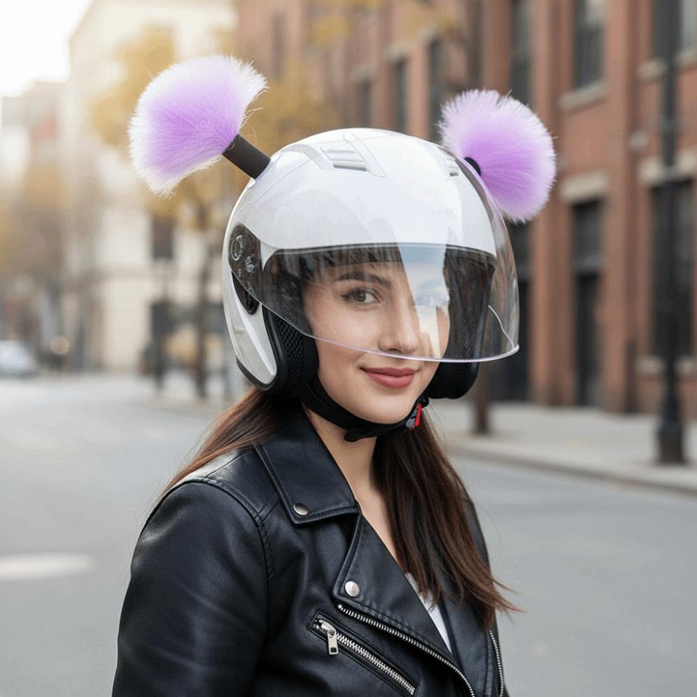 2 ks/Sada Samolepicí copánky na motocyklovou helmu pro motocyklovou cyklistiku lyžování