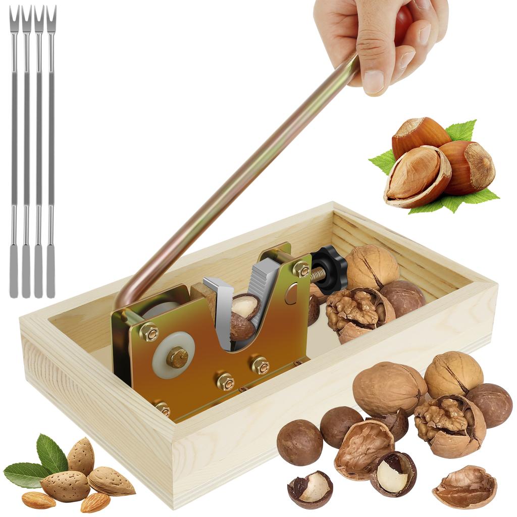 Nut Sheller Nutcracker Nut Tongs Walnuts Adjustable Manual Walnut Open Tool Macadamia Opener Peeling Machine for Pecans Almonds