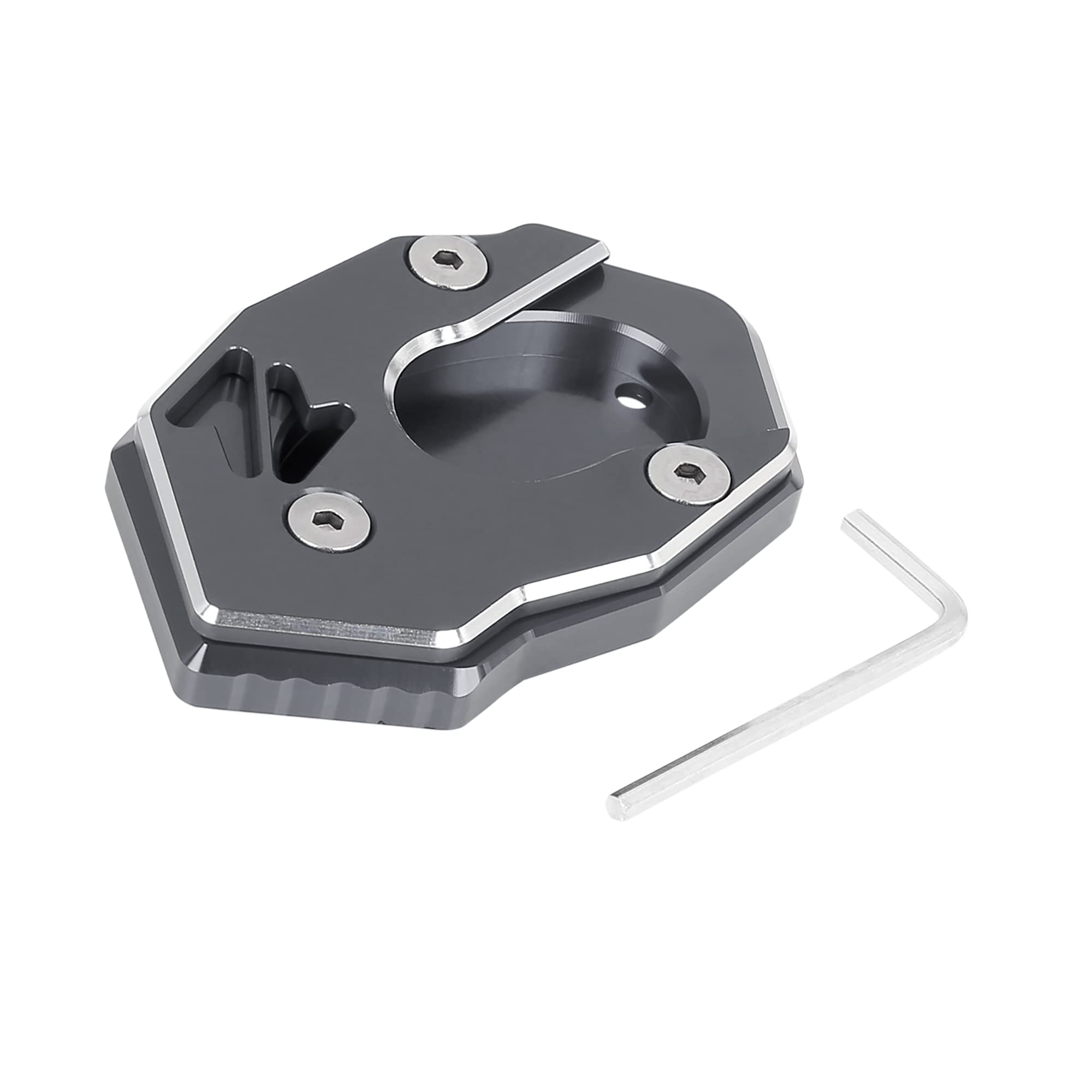 ACROPIX Расширитель боковой подножки для мотоцикла CNC Алюминиевый сплав Совместим с Kawasaki Z900RS Серый 1 шт. серый