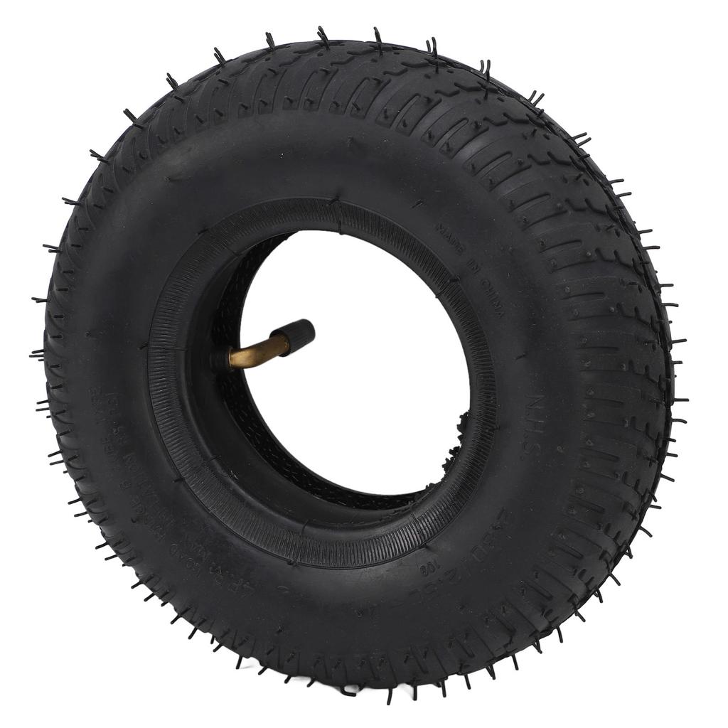 2.80 2.50‑4 Tire and Tubes with TR87 Bent Valve Stem Tires Inner Tube Set for Hand Truck Utility Cart Wheelbarrows