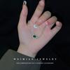 Emerald Square Geometric Zirconia Bracelet - Luxurious and Unique Handpiece with Fashionable Style for Women.