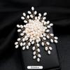 Handmade High-end Temperament Luxury Pearl Snowflake Brooch Women's High-end Sense Elegant Corsage Coat Pin Accessories