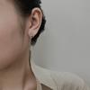 New Fashion Simple Geometric Personalized 925 Sterling Silver Hollow Circle INS Cross Double Ring Circular Earrings TYB623