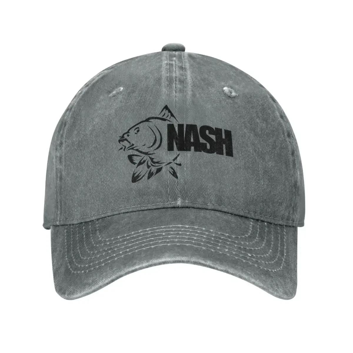 

Логотип Nash Fishing Унісекс Бейсболка Короп Рибальські снасті Риболовля Зношені Денім Капелюхи Кепка Вінтажний Для вулиці Літній Подарунок Кепка від сонця one size