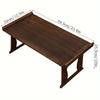 Wooden Japanese Table Small Coffee Table Bay Window Meditation Altar Low Sitting On the Floor Bed Table Tray Foldable Legs
