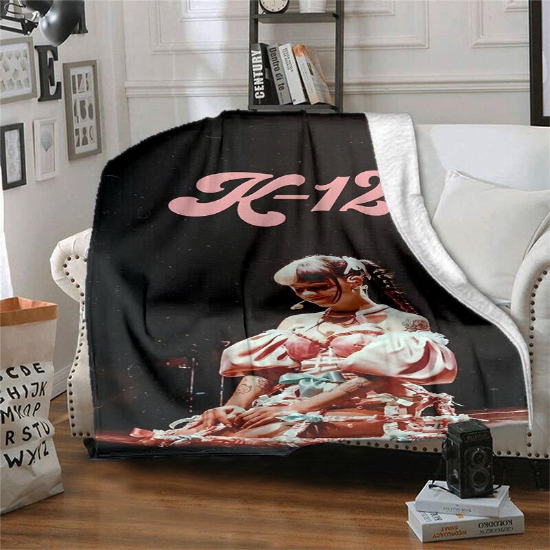Melanie Martinez Flannel Blanket Soft All-Season Throw, Design for Camping, Car Travel, Hiking Sofa, Bed, Office Perfect Gift for Parties