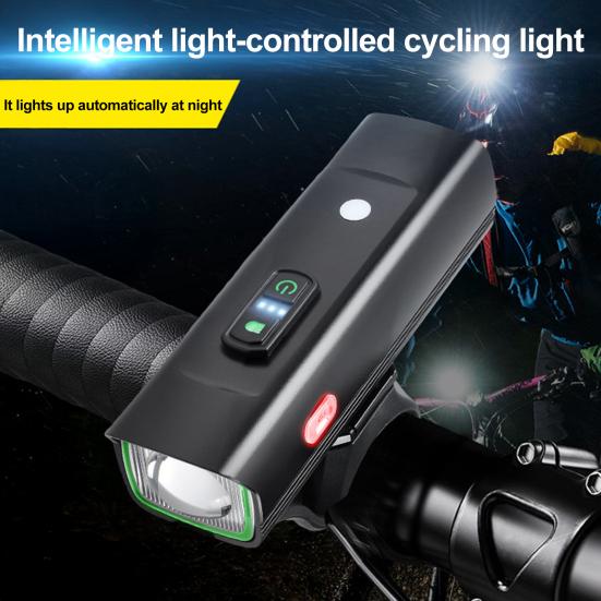 Fahrradsensor Scheinwerfer Modi Einstellbar Leicht Wasserdicht Wiederaufladbar MTB Rennrad Mountainbike Nachtfahrt LED Frontlampe