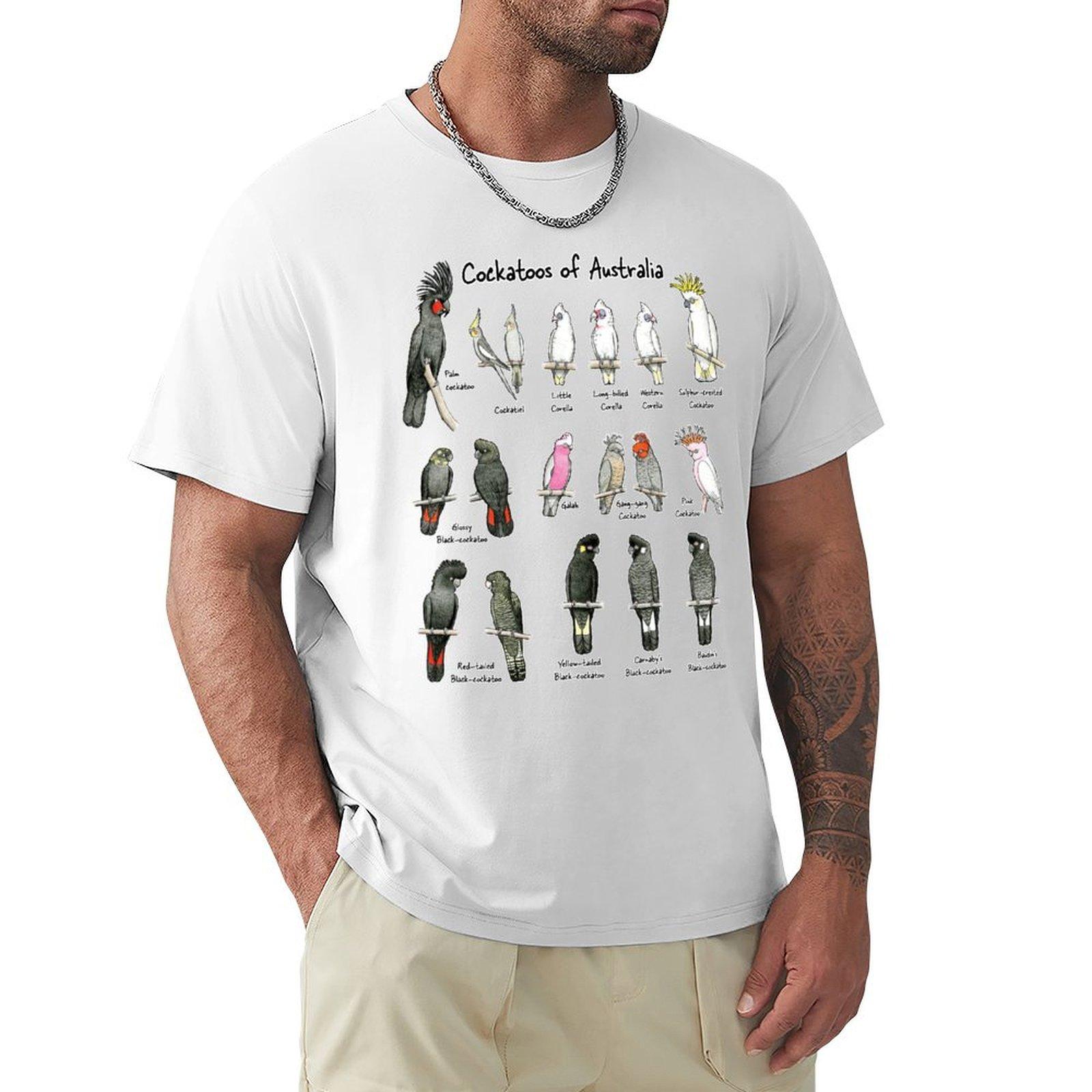 Cockatoos of Australia Raising funds for Birdlife Australia TShirt cute clothes funny meme tshirts shirts men S