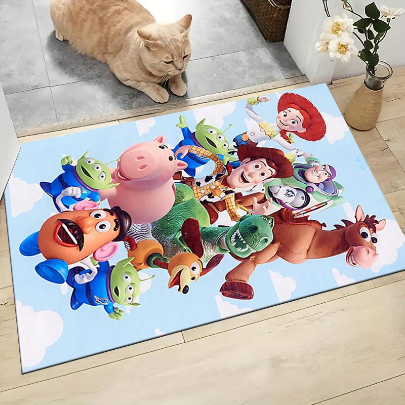 Toy Story Characters Carpet Rug Soft Washable Antislip Home Living Room Sofa Mats Personalized Christmas Rug