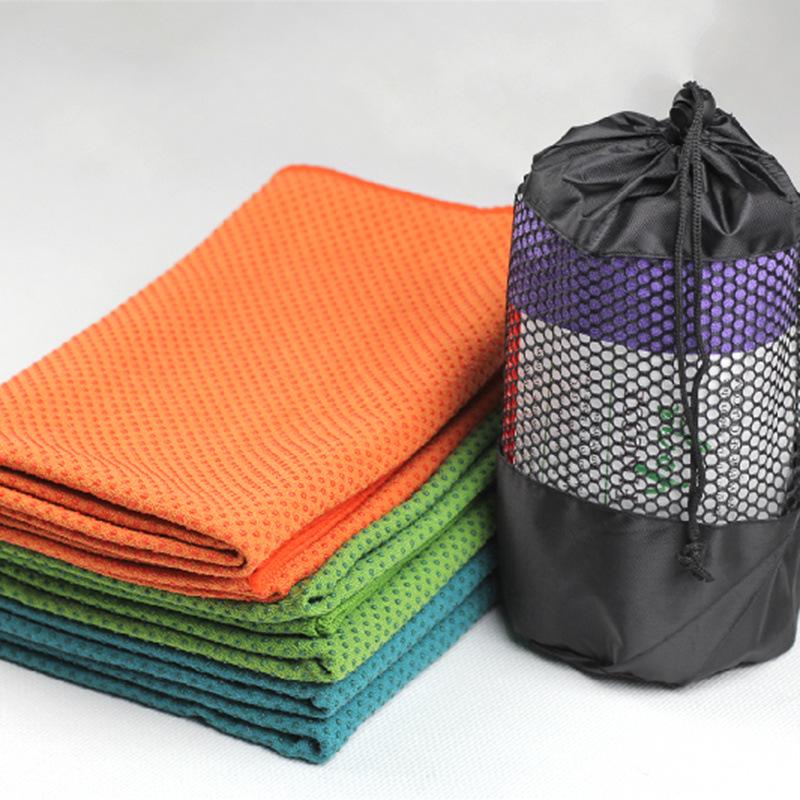 Plum Blossom Thick Yoga Mat Towel - Machine Washable Blanket