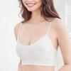 Portable Seamless Ice Silk Disposable Bra - Antibacterial, Wash-Free, White Bandeau for Outdoor Travel
