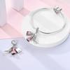 Kompatibel mit authentischen originalen Kupfermetall-Charms Perlenkomponenten Perlenkomponenten Rosa Parfümflaschen-Charms Perlenkomponenten Entworfen für Frauen