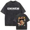 Washed Vintage Rapper Eminem The Eminem Show Graphic T-shirt Men Women Hip Hop Fashion Oversized Sho2866