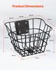 Front Bike Basket Electric Scooter Basket with Fixed Bracket Kids/Adult