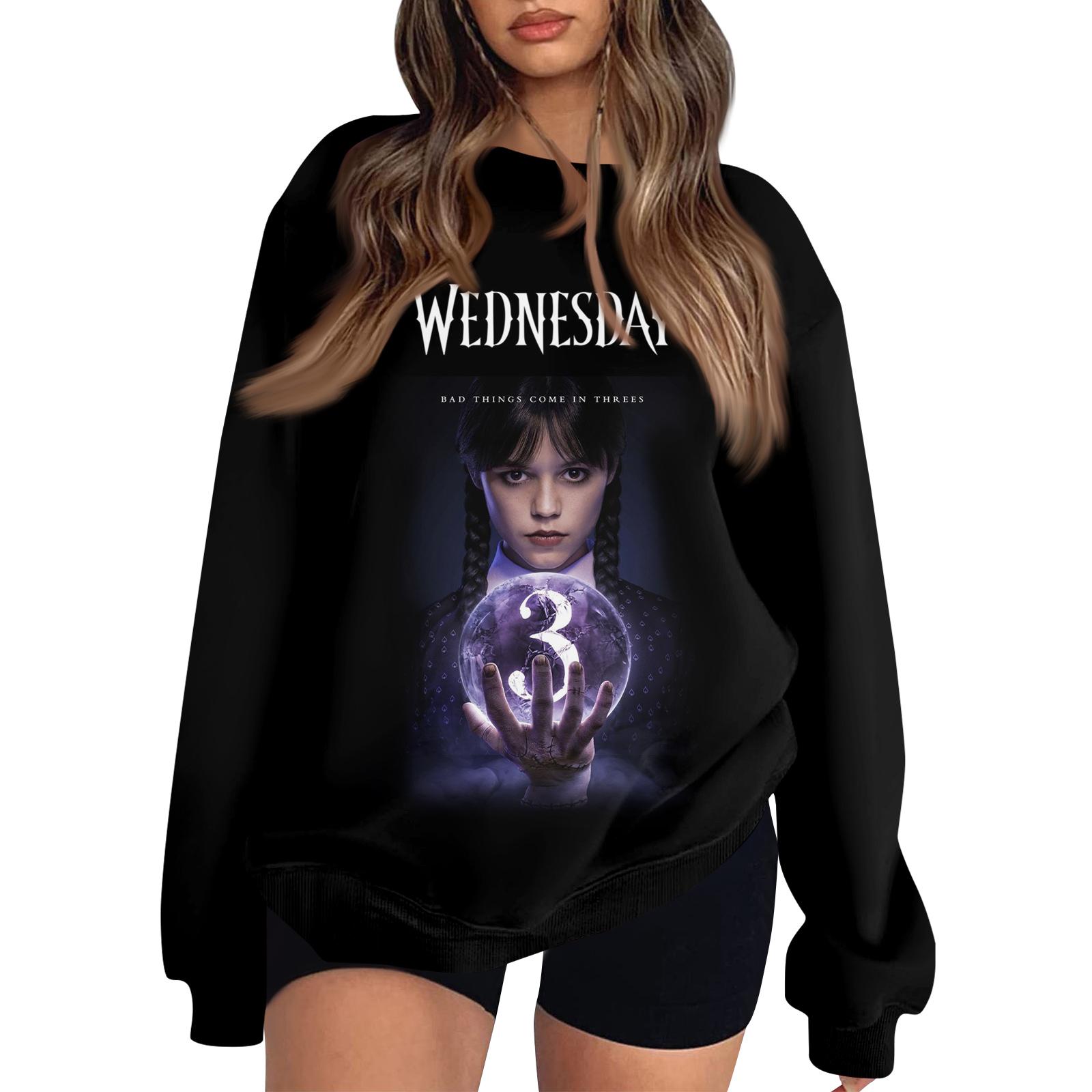 

Женские топы с круглым вырезом и принтом из хлопка, повседневная мода, длинный рукав, пуловер, топ, блузка XXXL