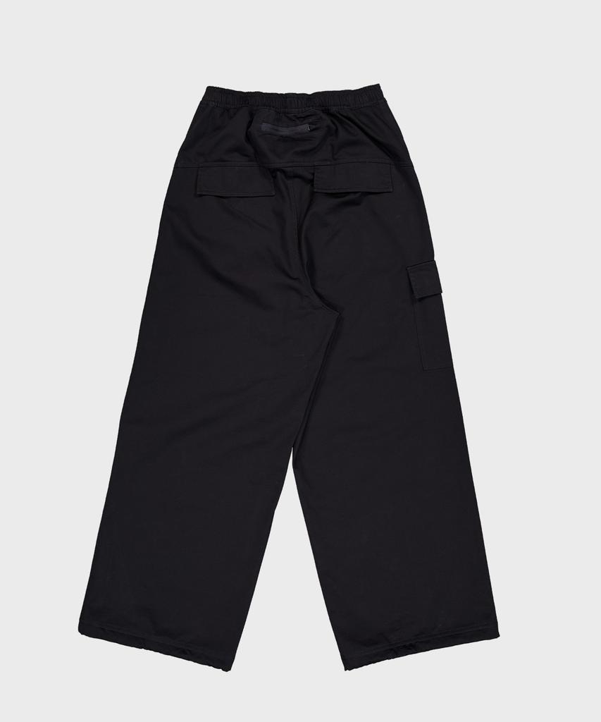 Yuupeu Side Tape Cargo Pants - Black