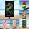 Toalhas de Praia com Estampas Incríveis, Toalhas macias adequadas para viagens, piscinas, férias e dias de praia.